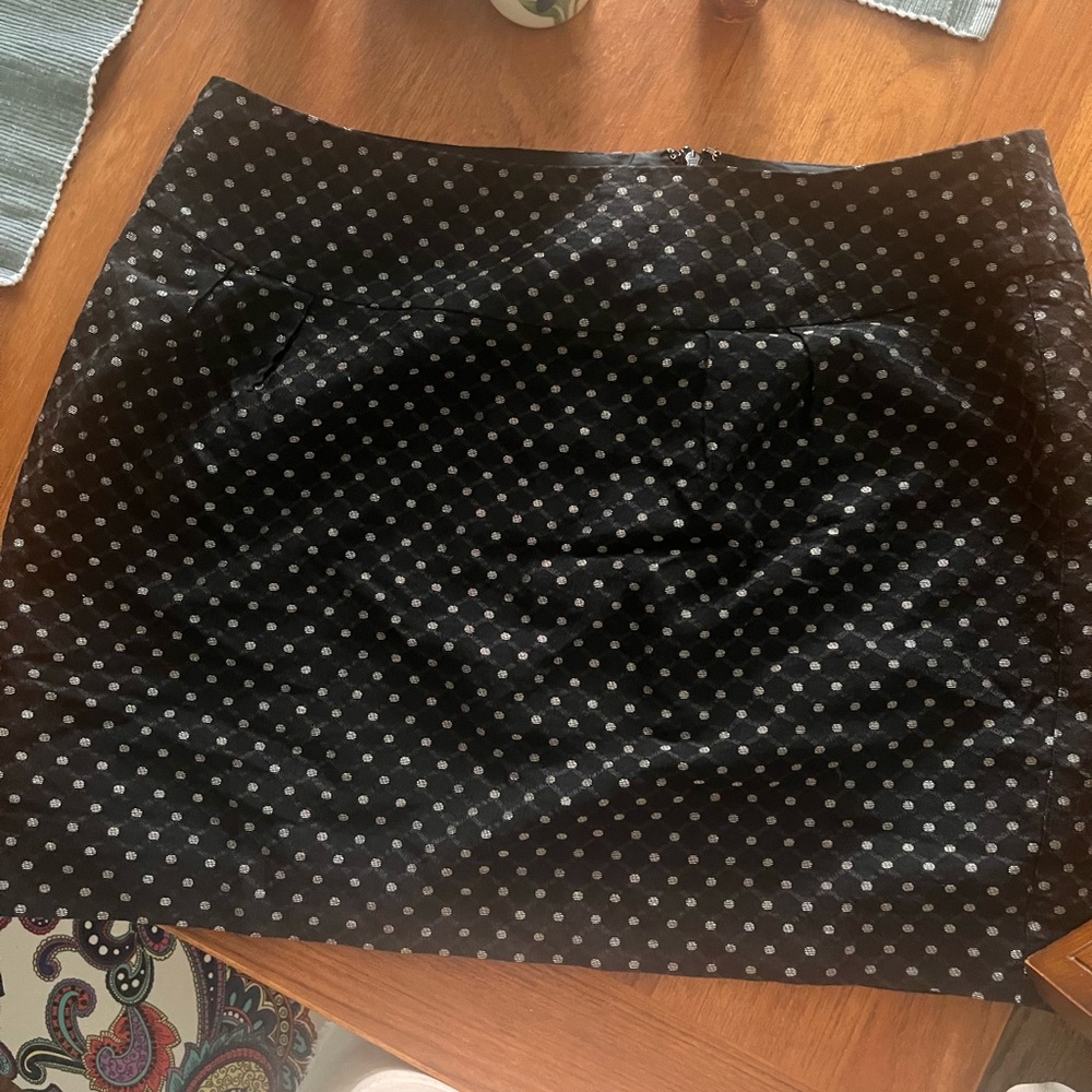 Black and Gold Polka Dot Skirt